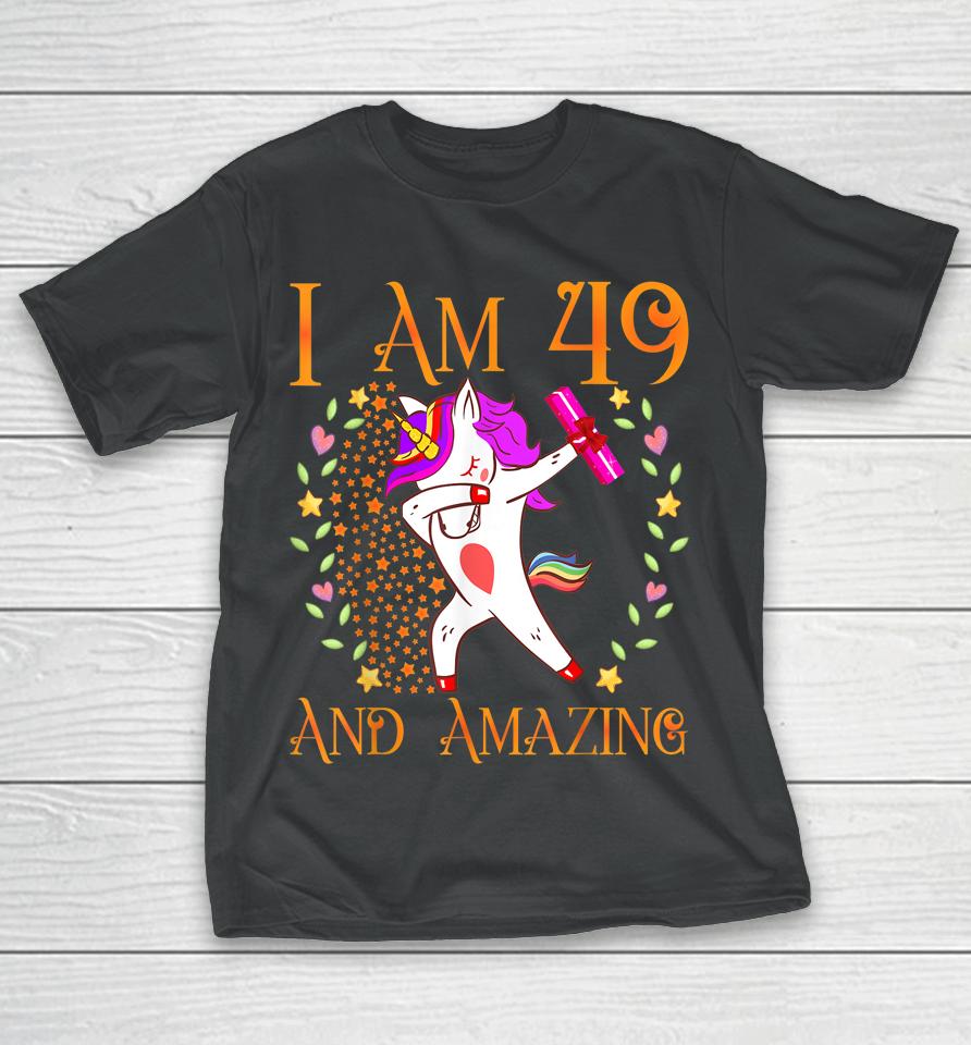 49Th Birthday Shirt For Women Daughter Woman Her 49 Year Old T-Shirt