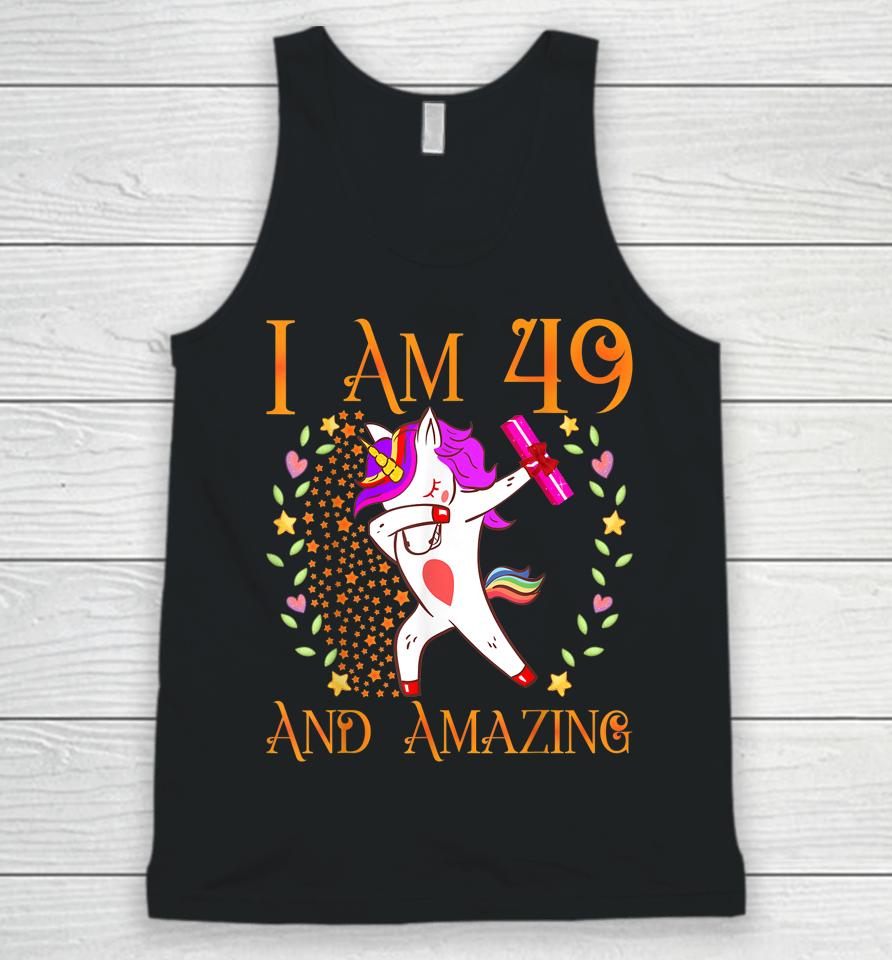 49Th Birthday Shirt For Women Daughter Woman Her 49 Year Old Unisex Tank Top
