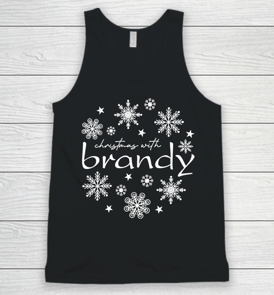 4Everbrandy Store Christmas With Brandy Snowflake Unisex Tank Top