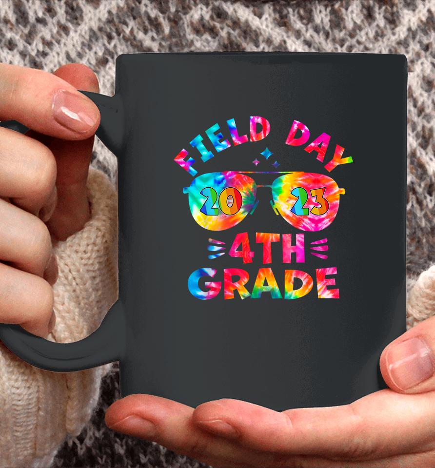 4Th Grade Field Day 2023 Tie Dye Sunglasses Teacher Kids Coffee Mug