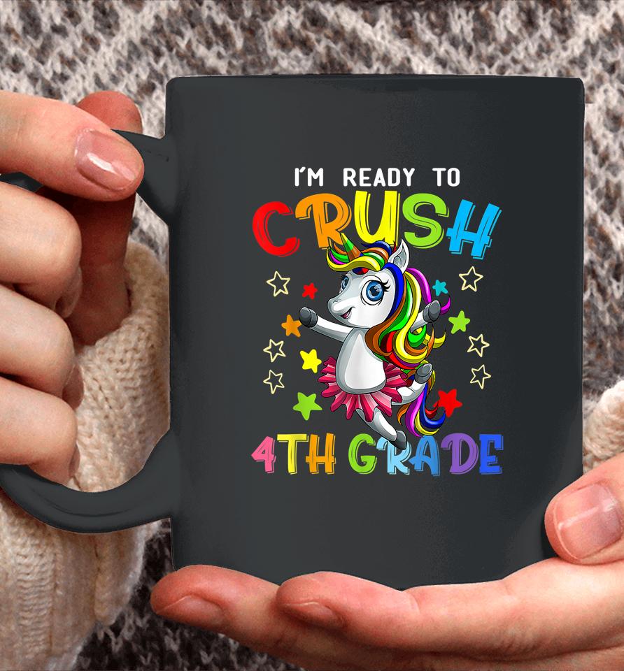 4Th Grade Unicorn First Day Of School Gift Girls Rainbow Coffee Mug