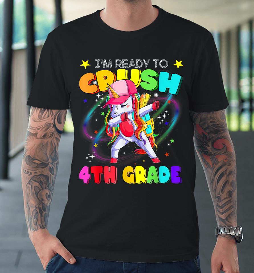4Th Grade Unicorn First Day Of School Gift Girls Rainbow Premium T-Shirt