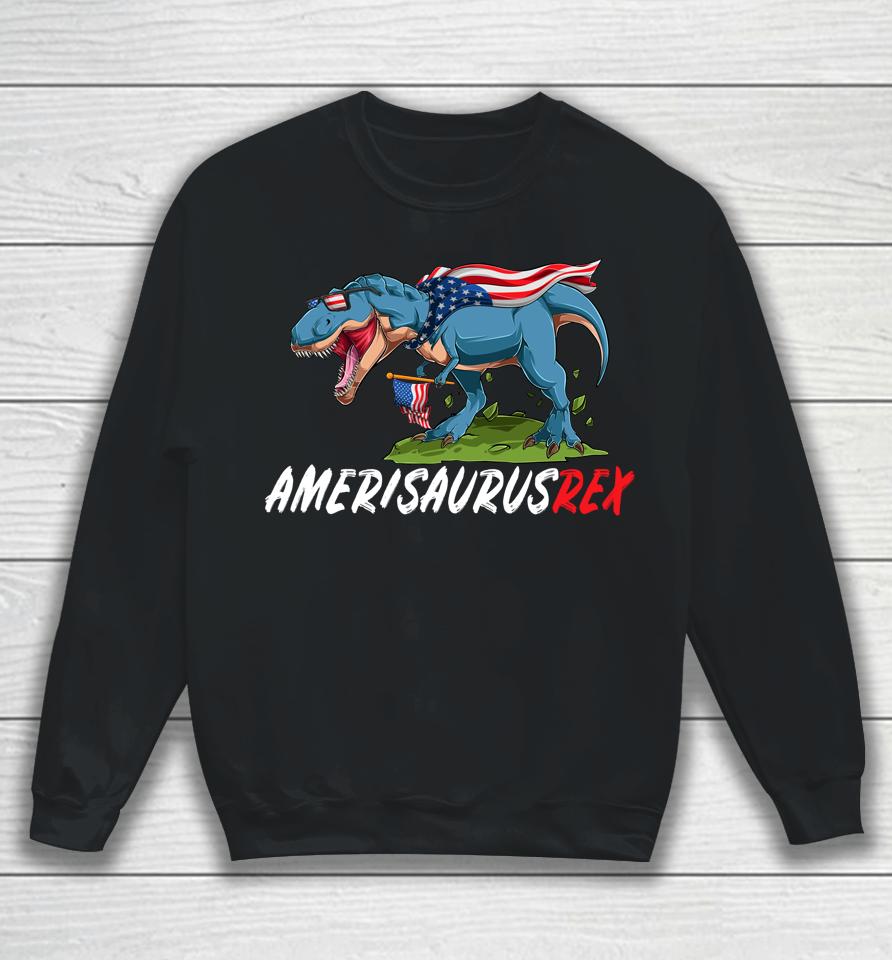 4Th July T Rex America Dinosaur Independence Day Patriot Usa Sweatshirt