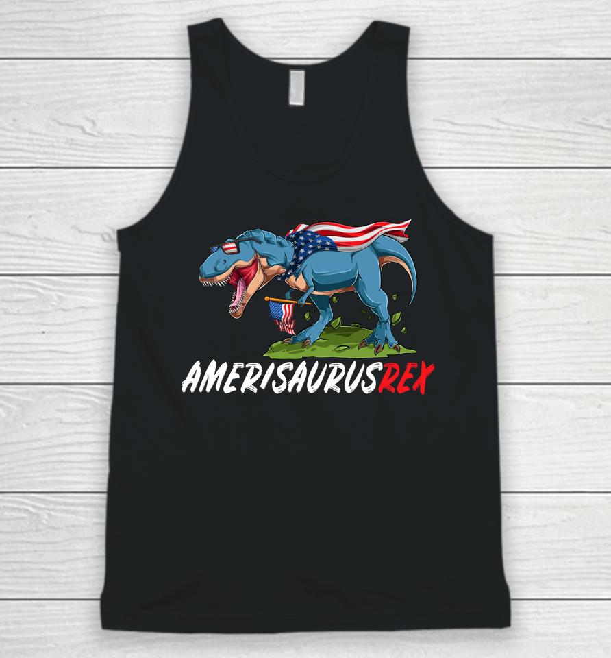 4Th July T Rex America Dinosaur Independence Day Patriot Usa Unisex Tank Top