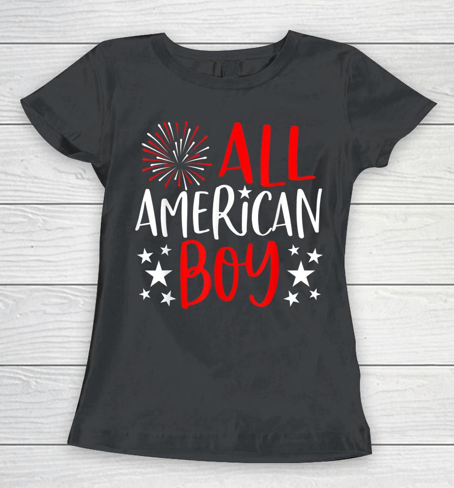 4Th Of July All American Boy Women T-Shirt