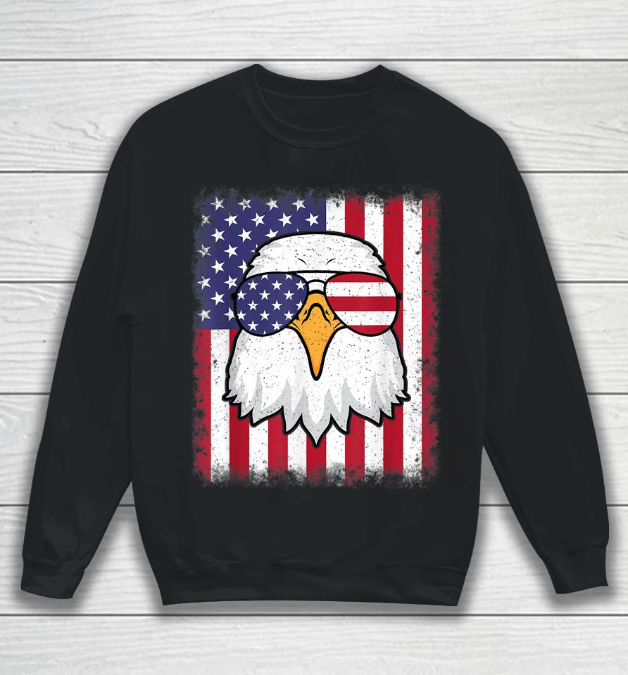 4Th Of July American Flag Patriotic Eagle Usa Sweatshirt