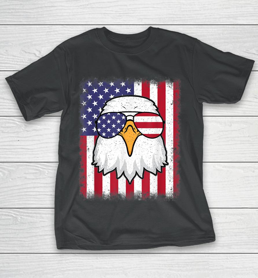 4Th Of July American Flag Patriotic Eagle Usa T-Shirt