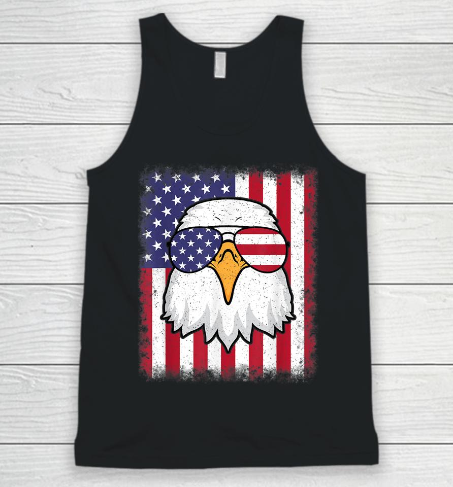 4Th Of July American Flag Patriotic Eagle Usa Unisex Tank Top
