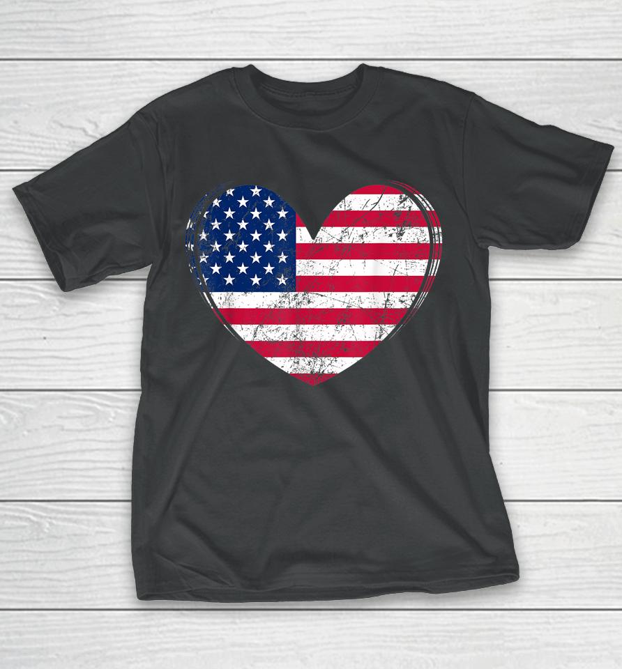 4Th Of July American Flag Patriotic T-Shirt