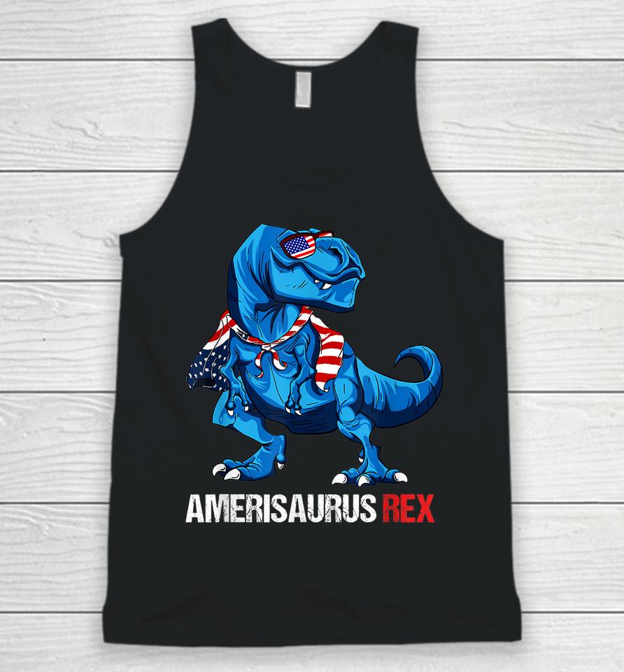 4Th Of July Amerisaurus Rex Funny Dinosaur Gifts Unisex Tank Top