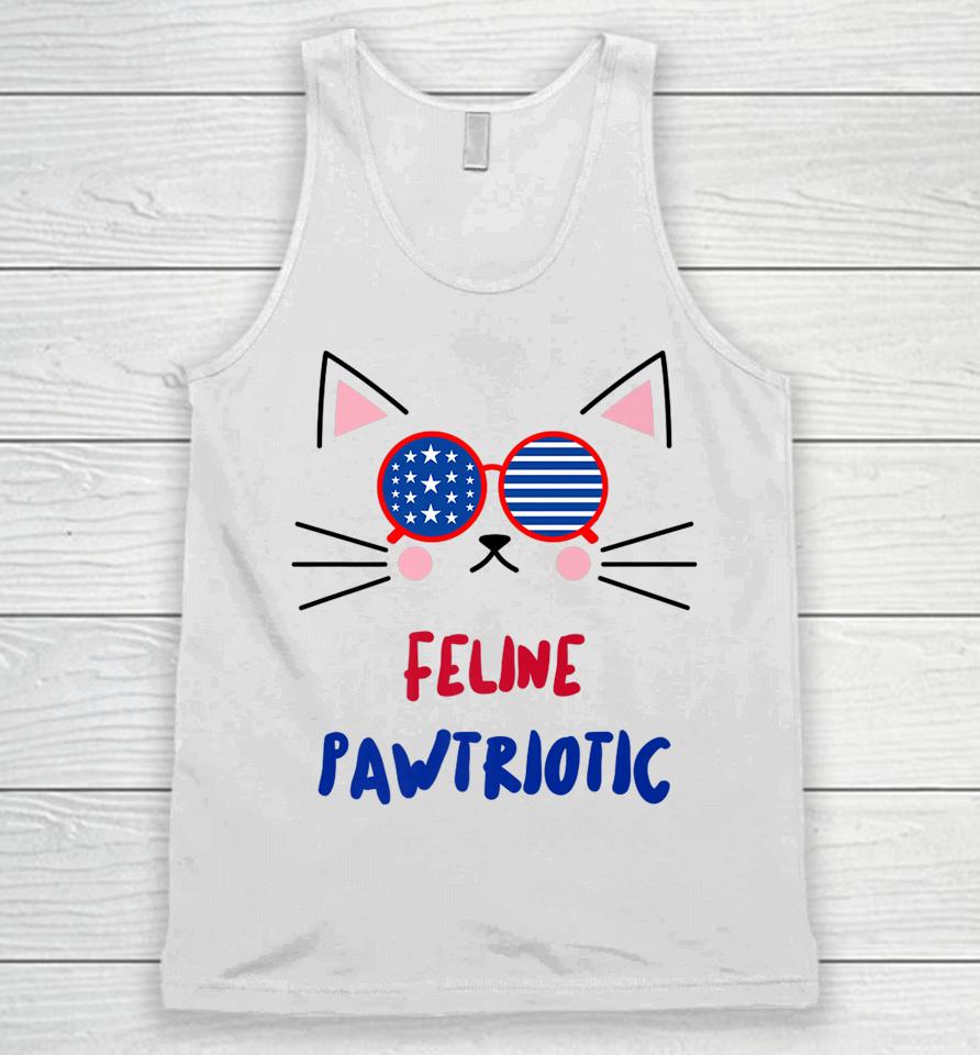 4Th Of July Cat Independence Day Patriot Usa For Cat Lover Unisex Tank Top