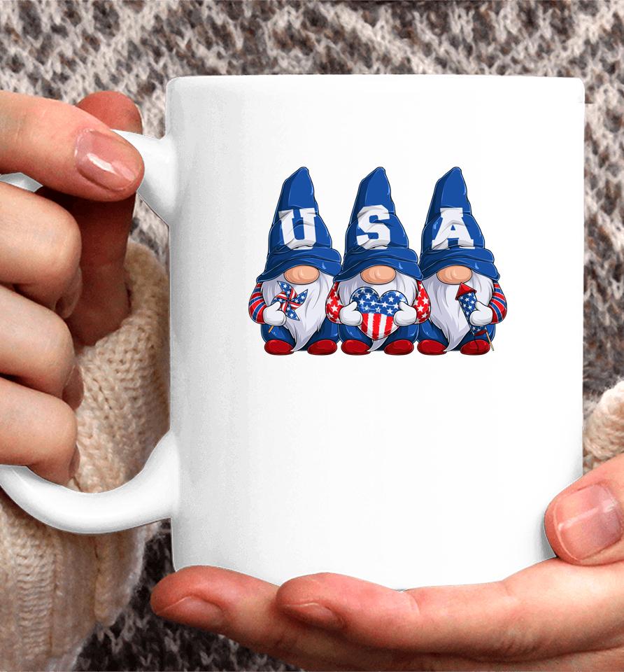 4Th Of July Gnomes America Independence Day Patriot Usa Coffee Mug