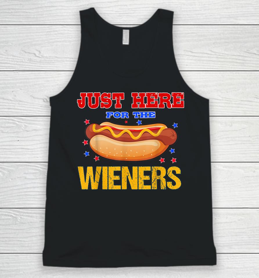 4Th Of July I'm Just Here For The Wieners Unisex Tank Top