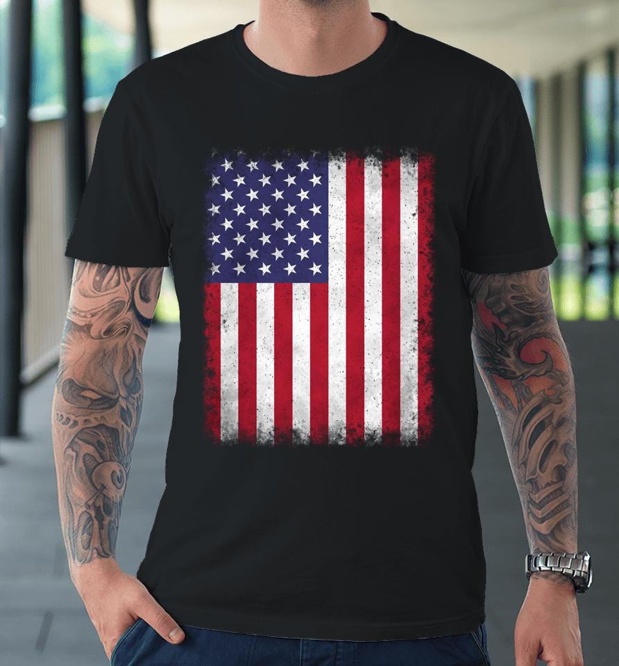4Th Of July Patriotic Fourth Of July Us American Flag Usa Premium T-Shirt