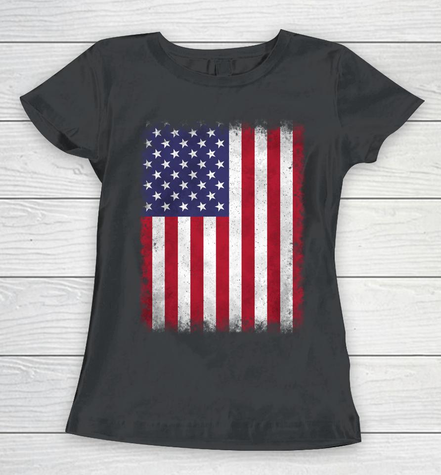 4Th Of July Patriotic Fourth Of July Us American Flag Usa Women T-Shirt