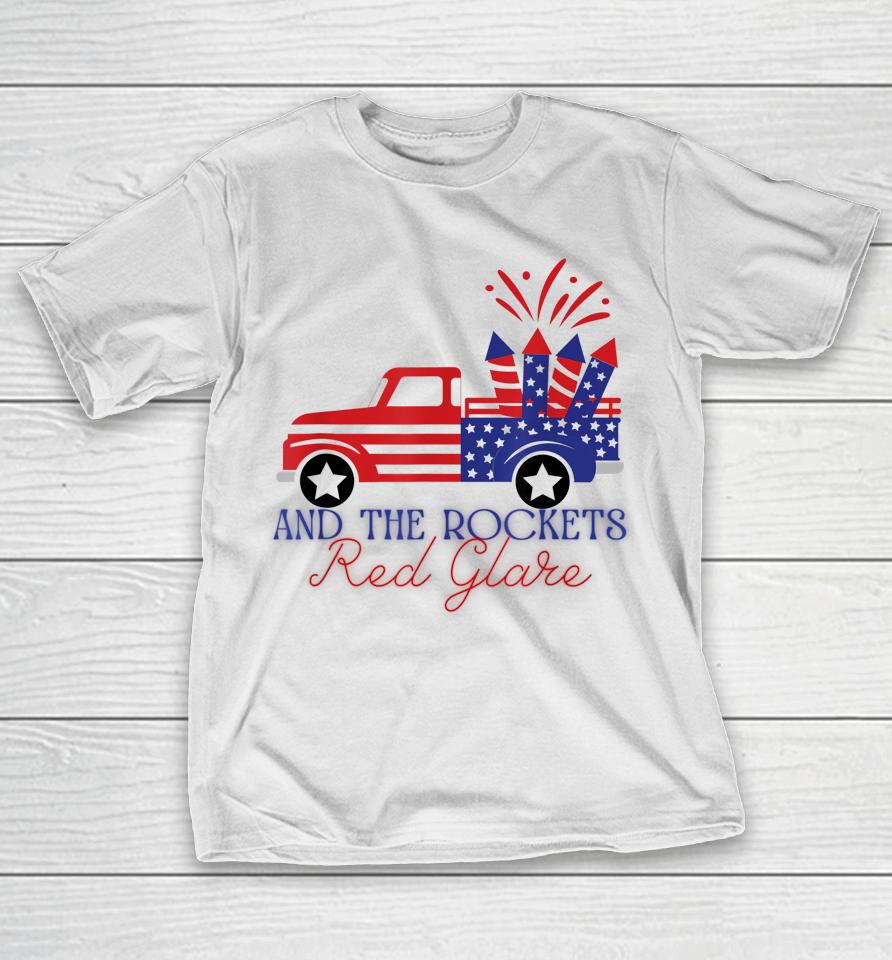 4Th Of July Rockets Red Glare Independence Day Parade T-Shirt