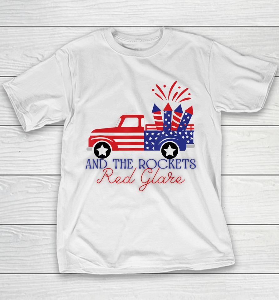 4Th Of July Rockets Red Glare Independence Day Parade Youth T-Shirt