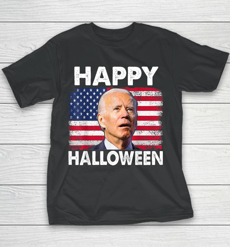 4Th Of July Shirt Happy Halloween Confused 4Th Of July 2023 Youth T-Shirt