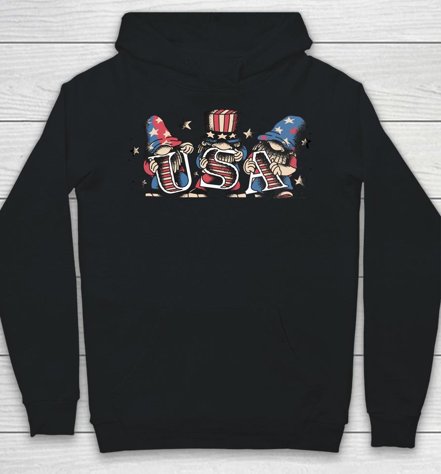 4Th Of July  Women Outfits For Men Patriotic Gnomes Hoodie