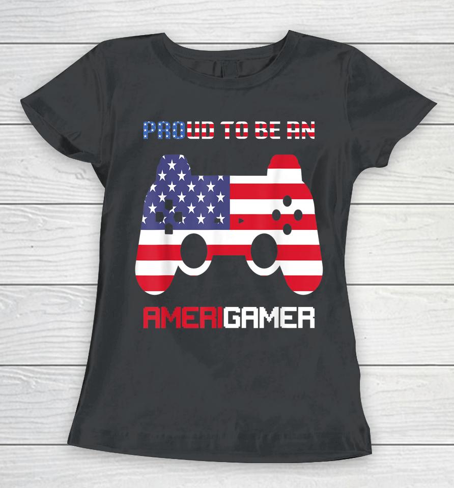 4Th Of July T Shirt Video Game Gamer Kids Boys Men Usa Women T-Shirt
