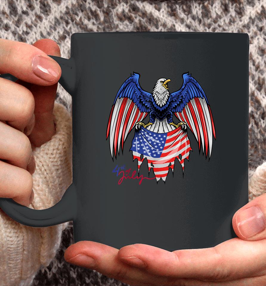 4Th Of July Tshirts - Patriotic  - American Flag Eagle Coffee Mug