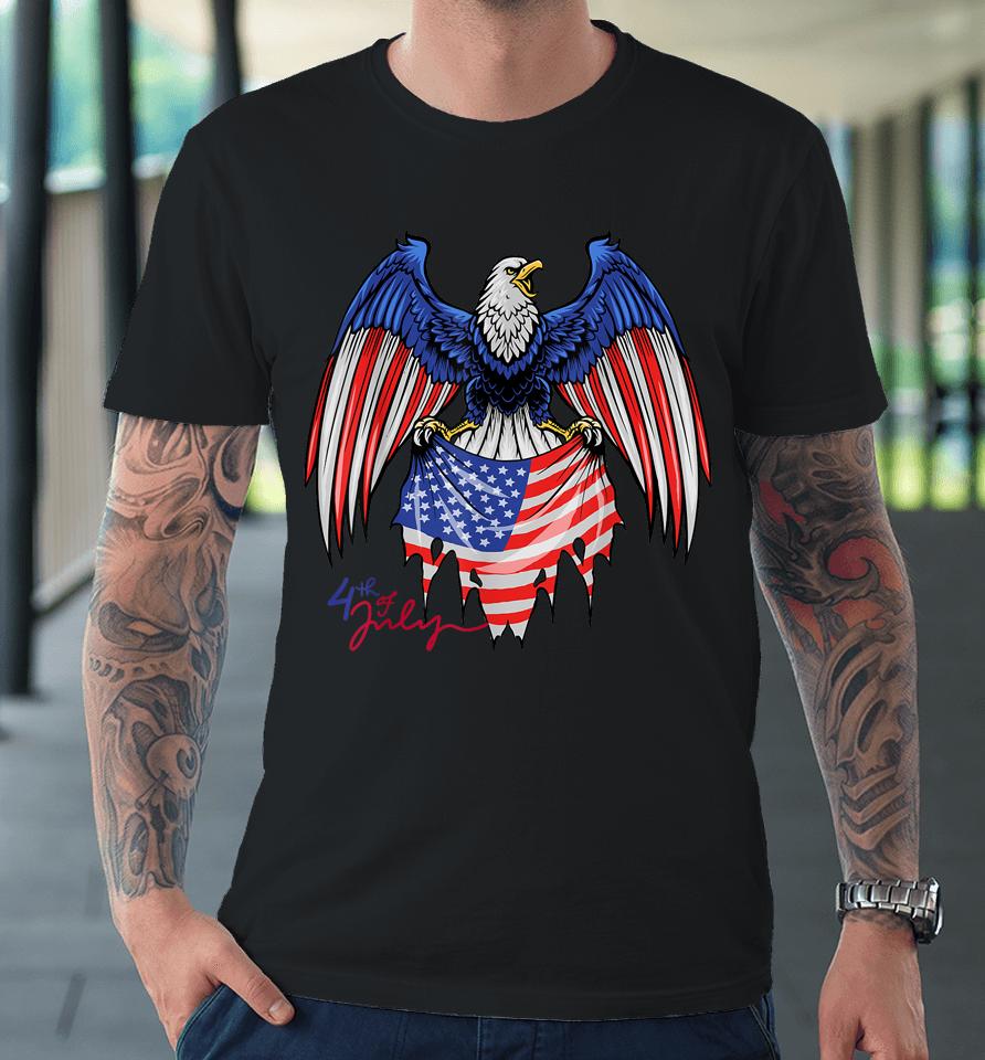4Th Of July Tshirts - Patriotic  - American Flag Eagle Premium T-Shirt