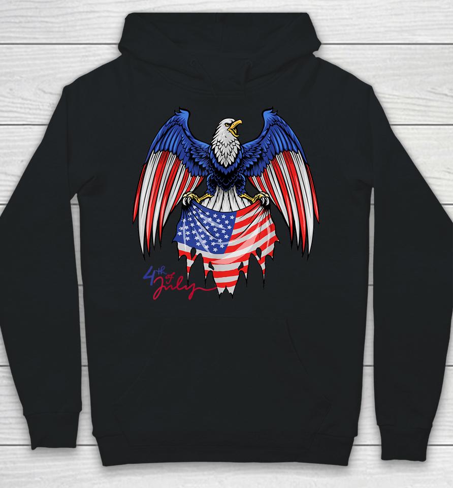 4Th Of July Tshirts - Patriotic  - American Flag Eagle Hoodie