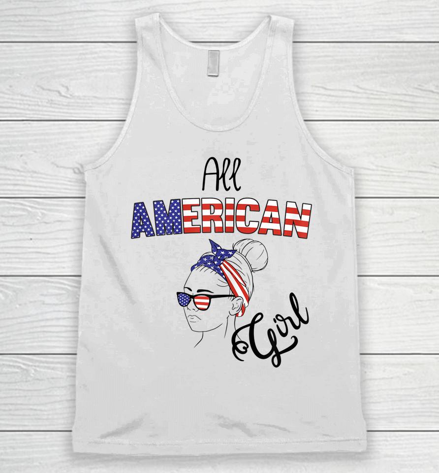 4Th Of July Usa All American Girl Unisex Tank Top