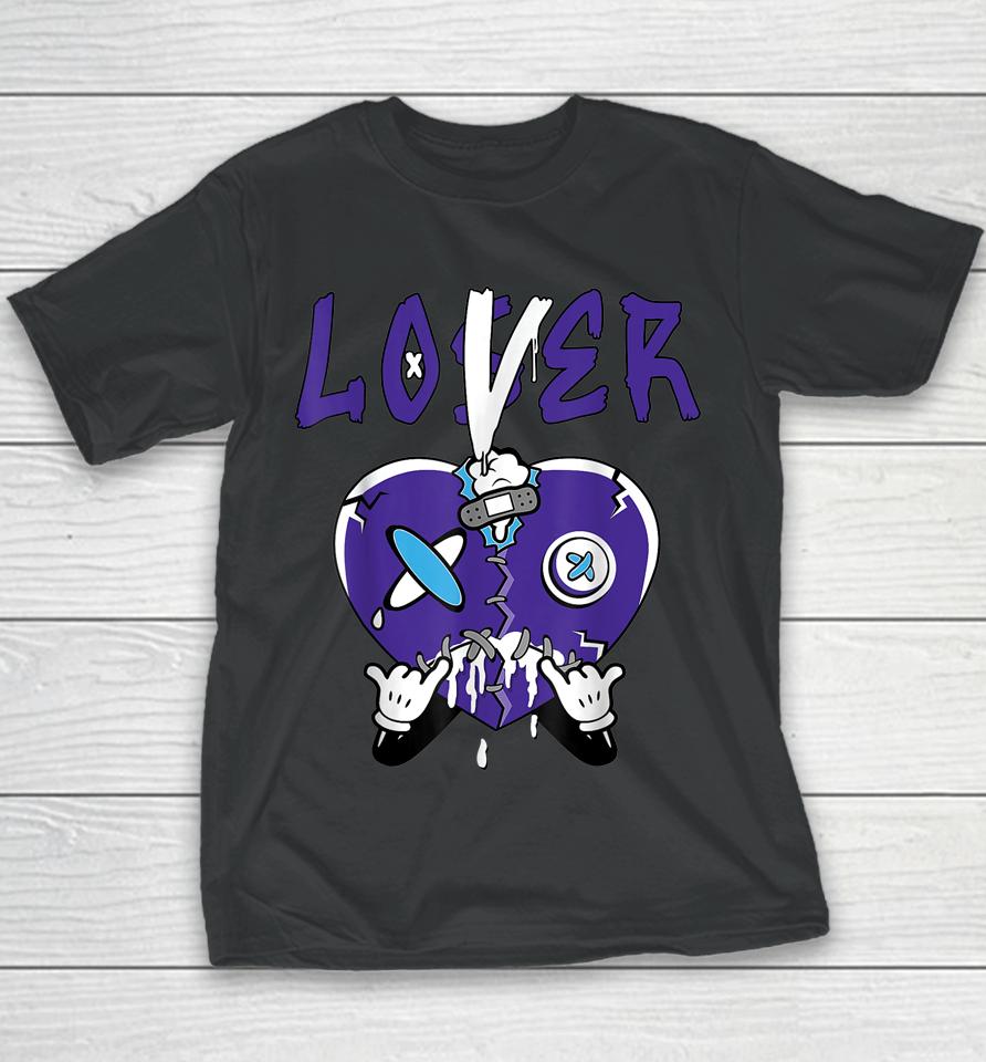5 Retro Concord Tee Loser Lover Drip Heart Crying Concord 5S Youth T-Shirt