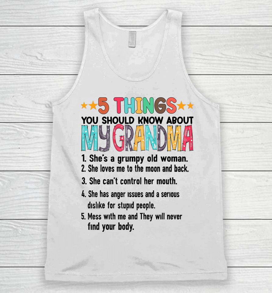 5 Things You Should Know About My Grandma Halloween Gifts Unisex Tank Top