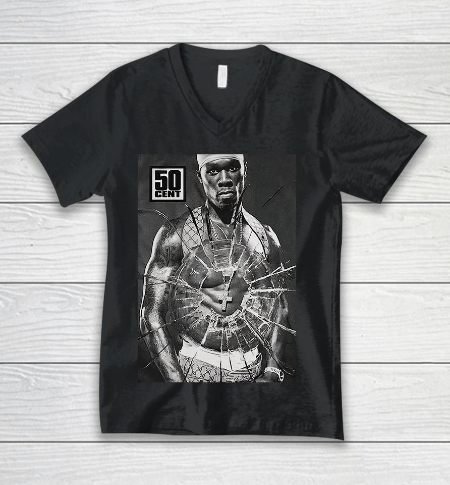 50 Cent Merch Grodt Album Get Rich Or Die Tryin Unisex V-Neck T-Shirt