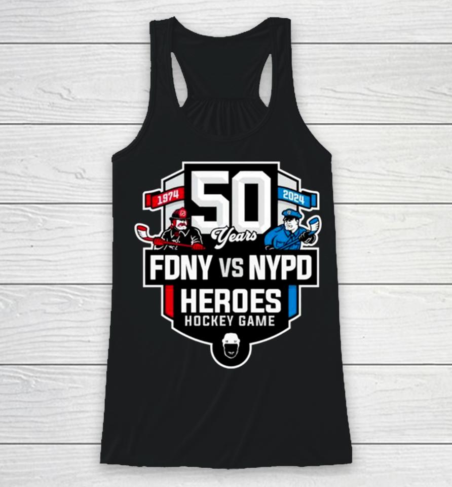 50Th Heroes Hockey Game Fdny Vs Nypd Racerback Tank