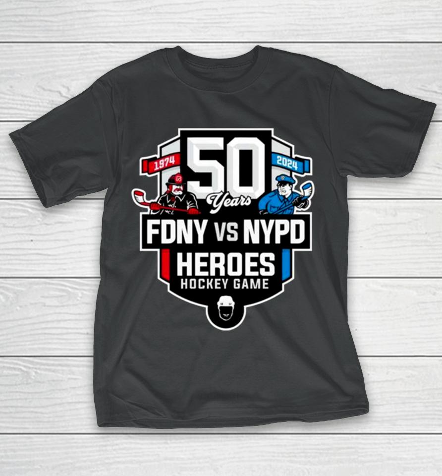 50Th Heroes Hockey Game Fdny Vs Nypd T-Shirt