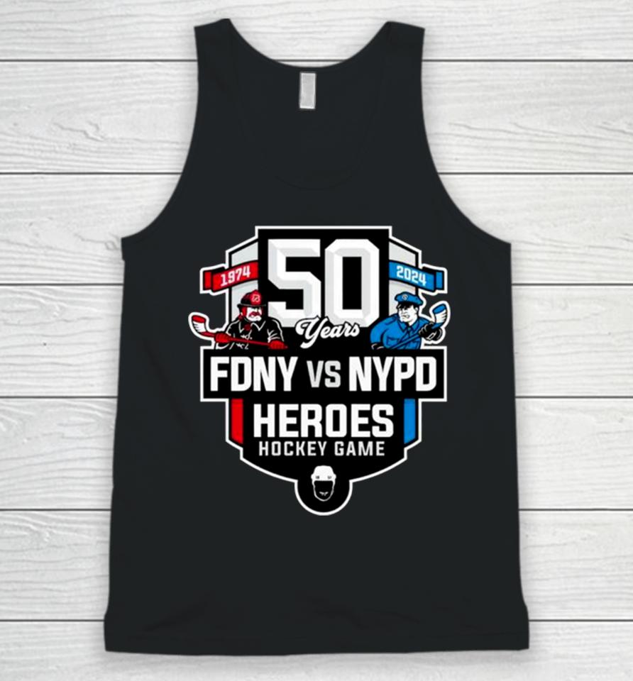 50Th Heroes Hockey Game Fdny Vs Nypd Unisex Tank Top
