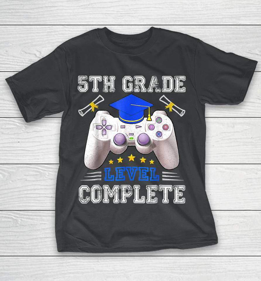 5Th Grade Level Complete Gamer Class Of 2023 Graduation T-Shirt