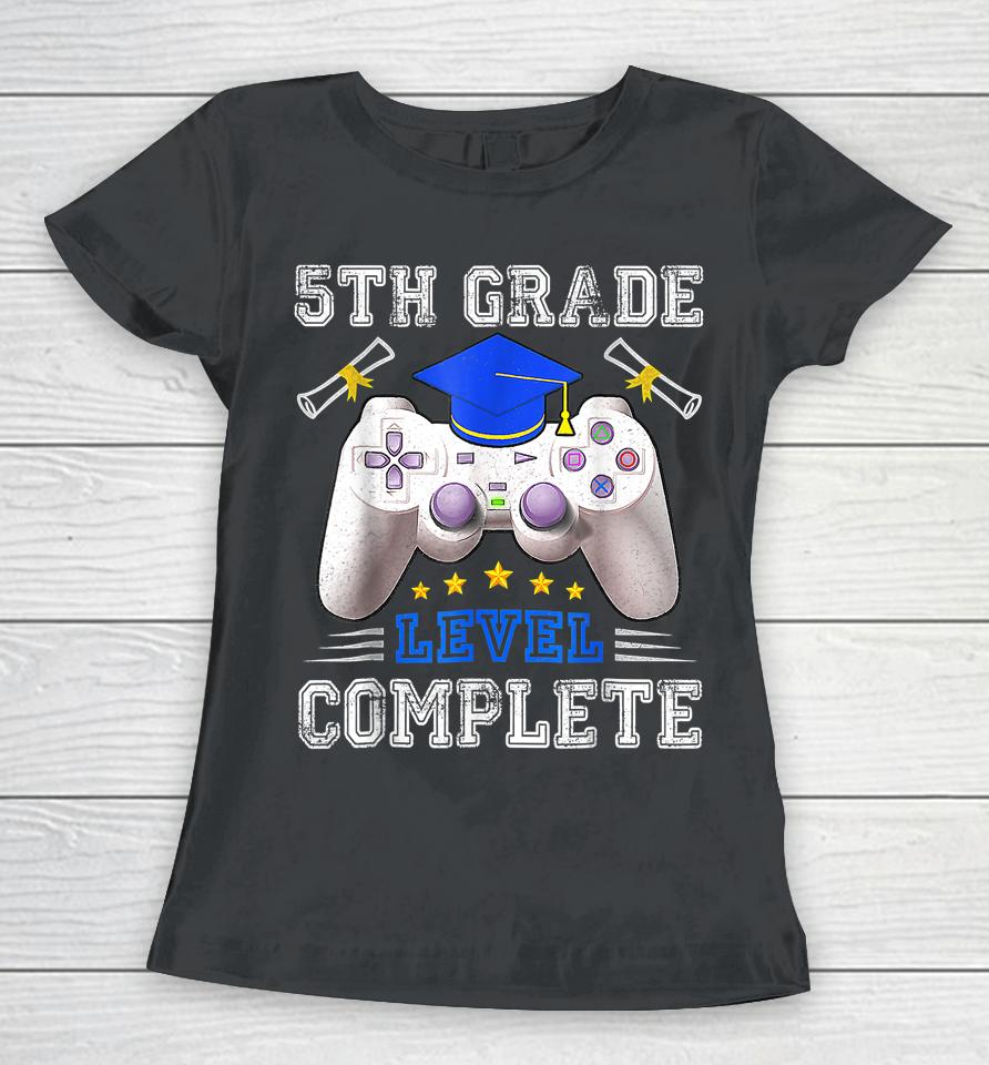 5Th Grade Level Complete Gamer Class Of 2023 Graduation Women T-Shirt
