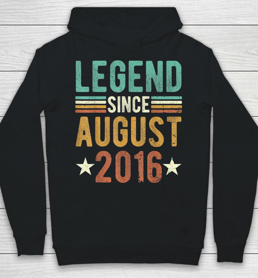 6 Years Old Gifts Legend Since August 2016 6Th Hoodie