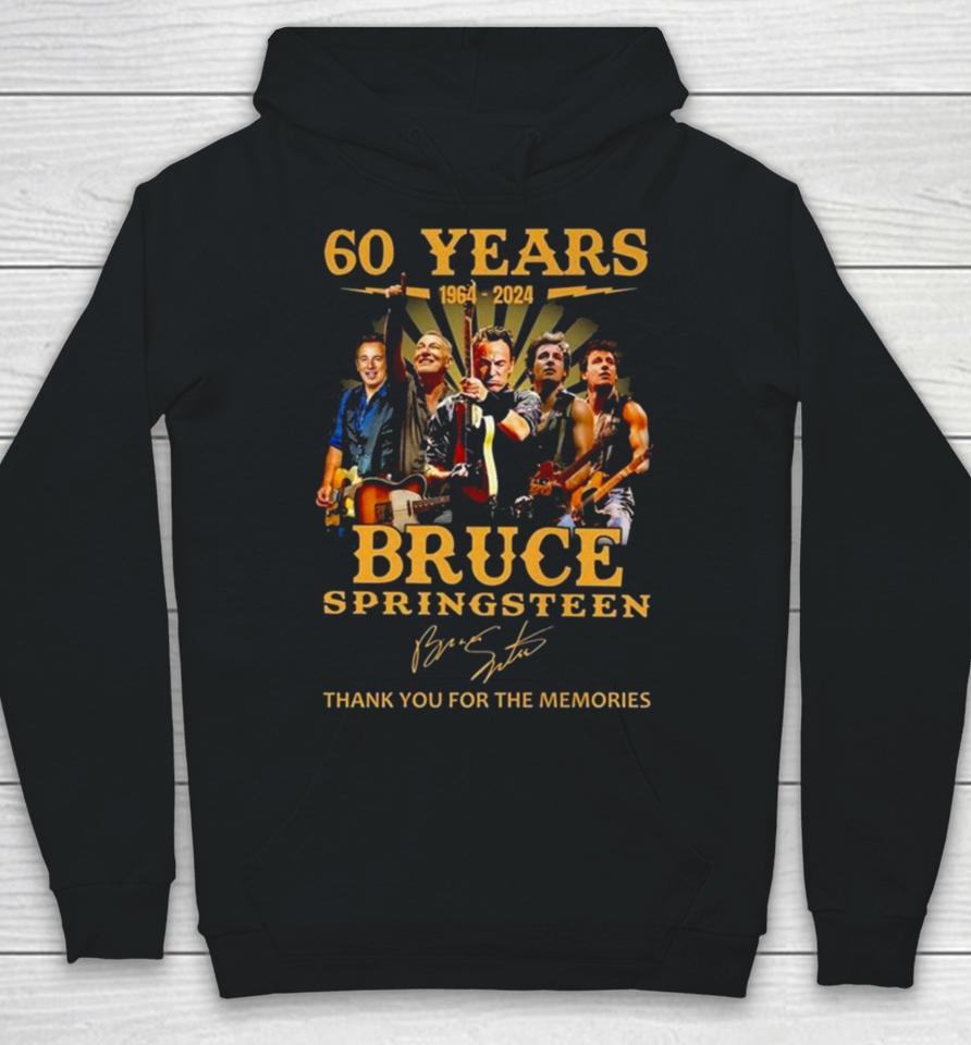 60 Years 1964 – 2024 Bruce Springsteen Thank You For The Memories Signature Hoodie