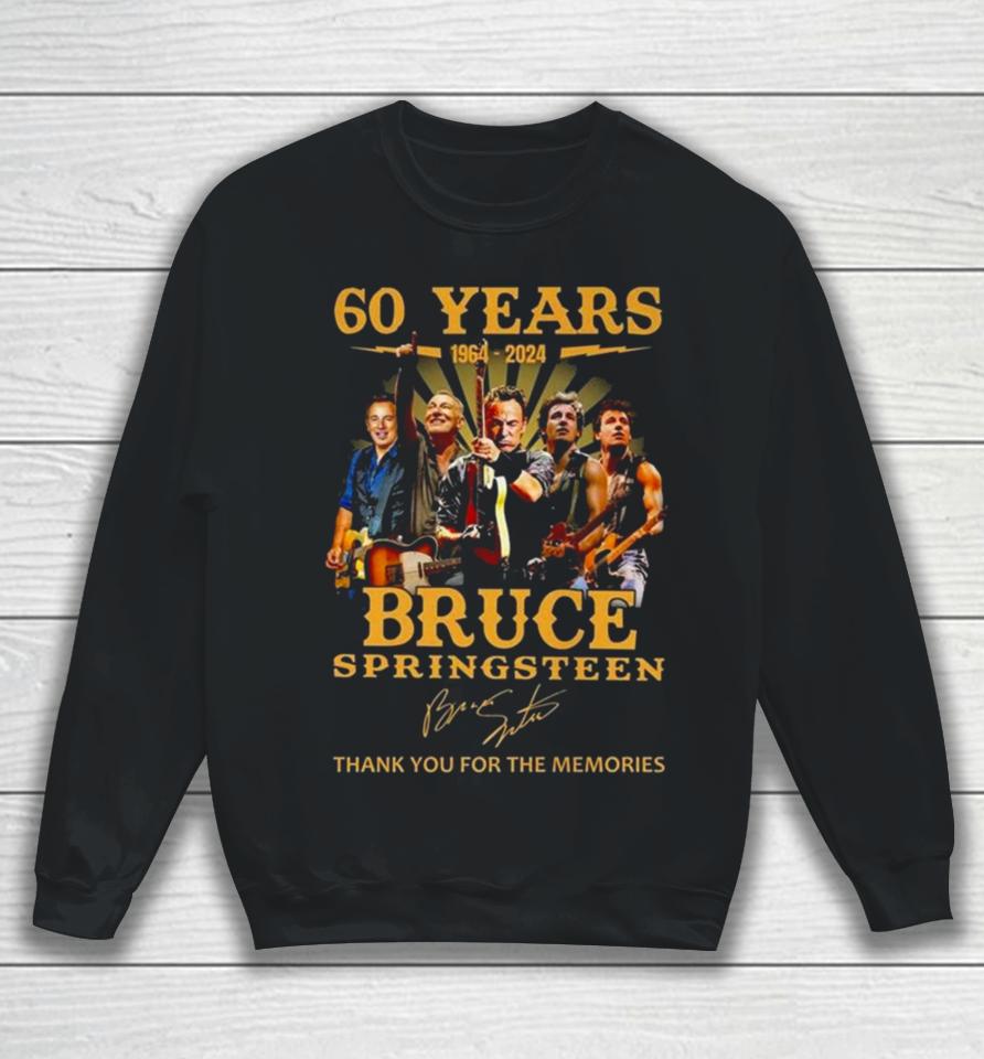 60 Years 1964 – 2024 Bruce Springsteen Thank You For The Memories Signature Sweatshirt