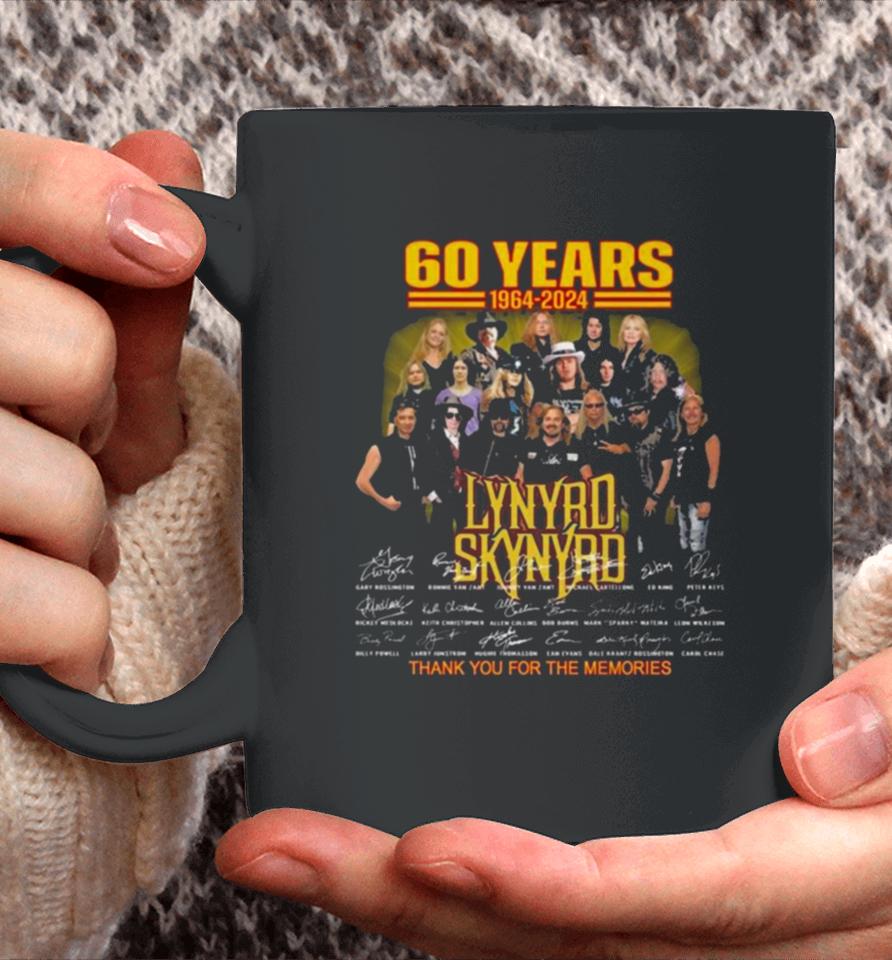 60 Years Of Memories With Lynyrd Skynyrd 1964 2024 Signatures Coffee Mug