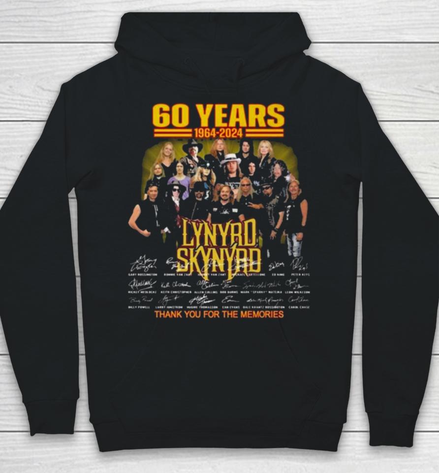 60 Years Of Memories With Lynyrd Skynyrd 1964 2024 Signatures Hoodie