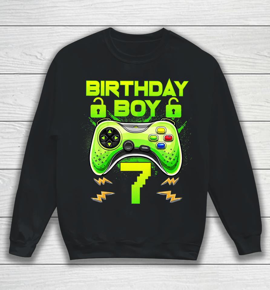 7 Year Old Gifts 7Th Birthday Boy Teens Video Gamer Gaming Sweatshirt