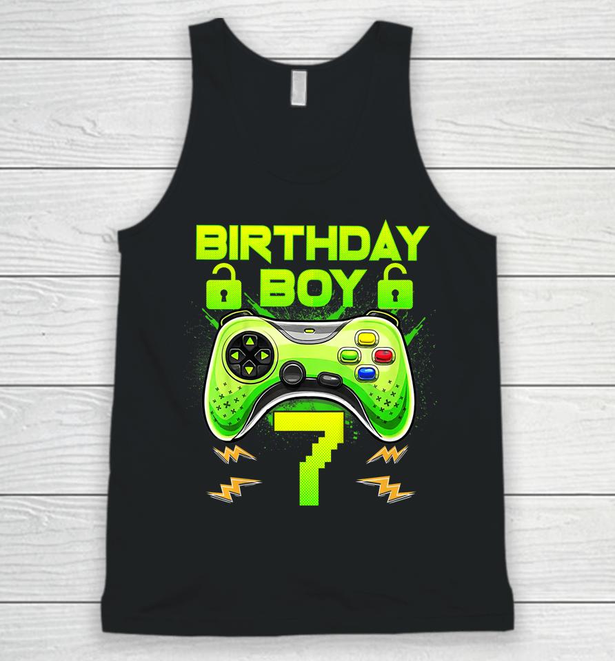 7 Year Old Gifts 7Th Birthday Boy Teens Video Gamer Gaming Unisex Tank Top