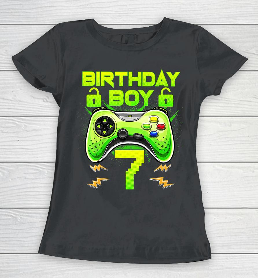 7 Year Old Gifts 7Th Birthday Boy Teens Video Gamer Gaming Women T-Shirt