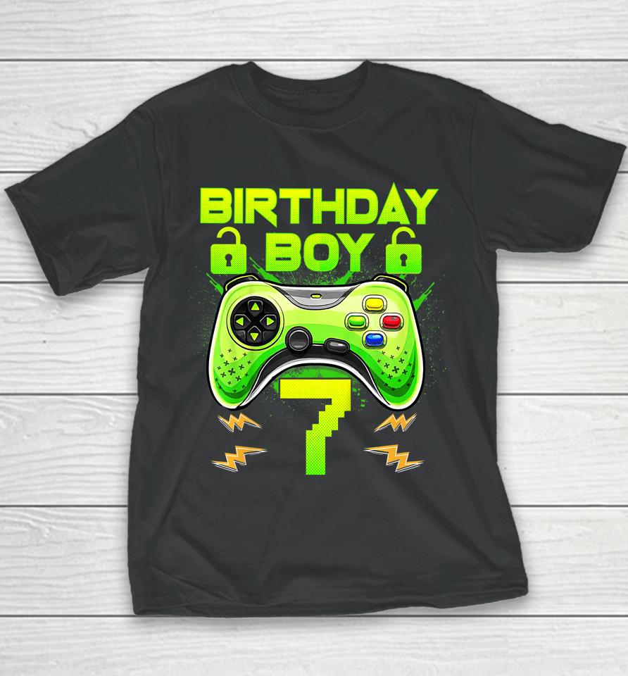 7 Year Old Gifts 7Th Birthday Boy Teens Video Gamer Gaming Youth T-Shirt