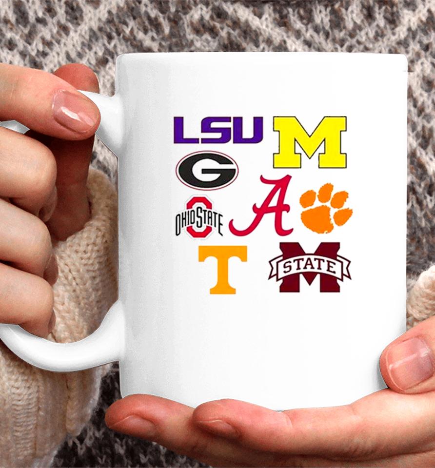 8 Teams Have Ever Been Ranked Number 1 In The College Football Playoff Rankings Coffee Mug