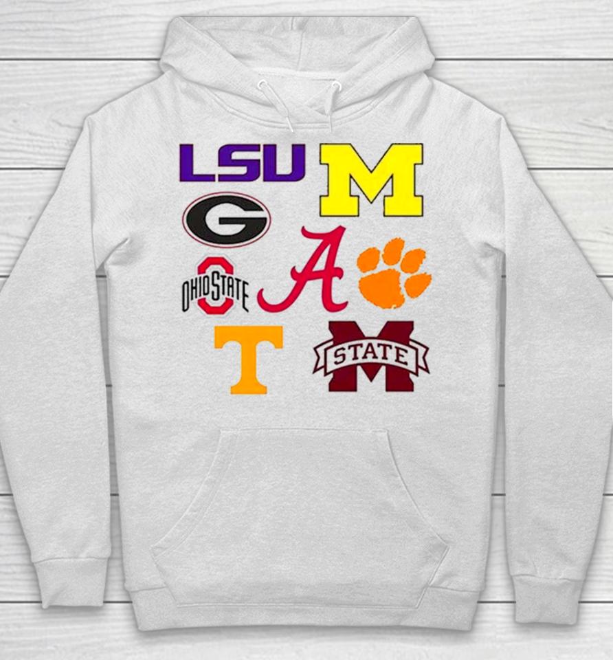 8 Teams Have Ever Been Ranked Number 1 In The College Football Playoff Rankings Hoodie