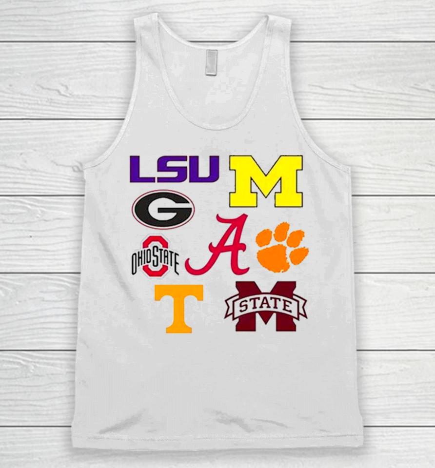 8 Teams Have Ever Been Ranked Number 1 In The College Football Playoff Rankings Unisex Tank Top