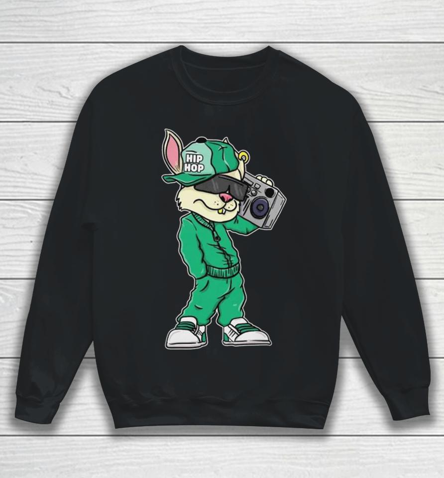 80S 90S Hip Hop Easter Bunny Rabbit Kid 2024 Sweatshirt