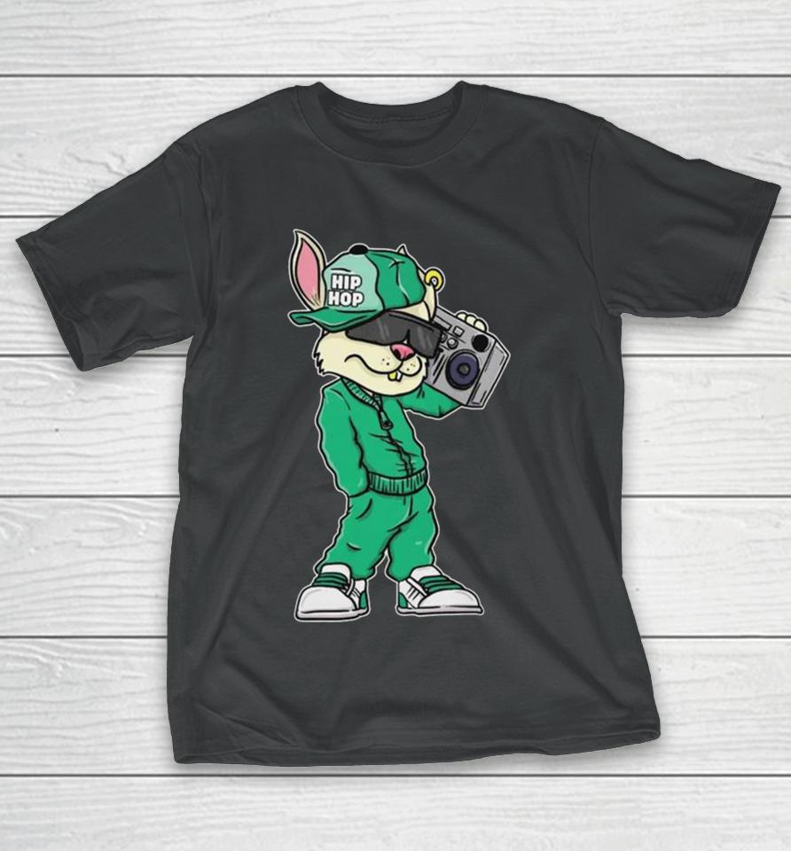 80S 90S Hip Hop Easter Bunny Rabbit Kid 2024 T-Shirt